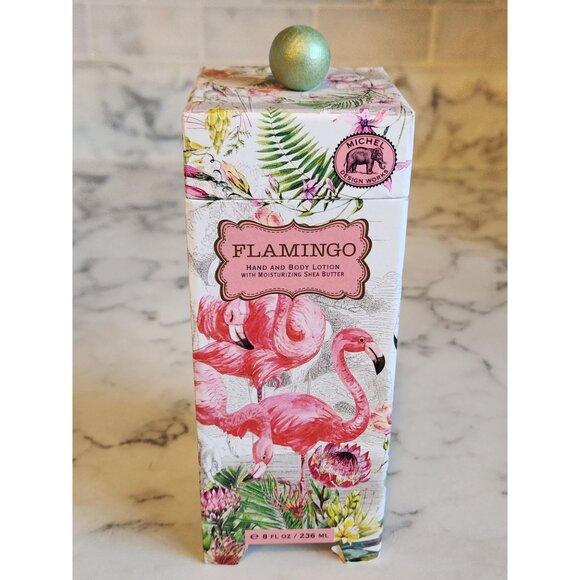 Flamingo Hand & Body Lotion With Moisturizing Shea Butter By Michel Design Works - Picture 2 of 6